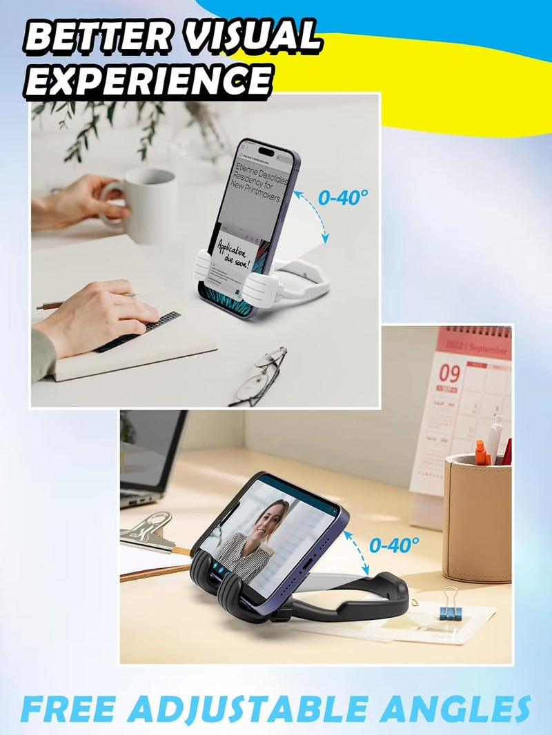 CALDEVER Stocking Stuffers for Teens Boys Girls Adults Cell Phone Stand: Upgrade Adjustable Thumbs Up Lazy Phone Holder for Desk Cool Gadgets Fun Birthday Gifts for Men Women Kids Husband Wife - Image 4